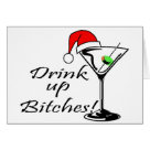 postcard - Drink Up Bitches Martini