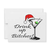 Drink Up Bitches Martini invitations by TeeZazzle Drink Up Bitches Martini invitations