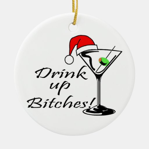drink up christmas drink double sided ceramic round drink up christmas drink double sided ceramic round