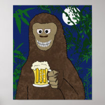 Drinkin' Bigfoot Print