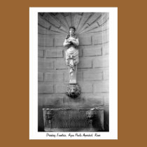 Drinking Fountain Rome Poster posters