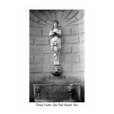 Drinking Fountain Rome Poster by moonrisings