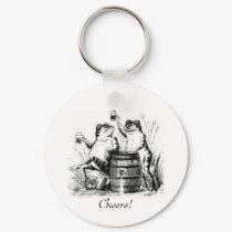 Drinking Frogs-Cheers! keychains by tsunamibev Drinking Frogs-Cheers! keychains