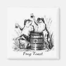 Drinking Frogs Fridge Magnets