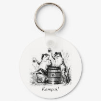 Drinking Frogs-Kampai! keychains