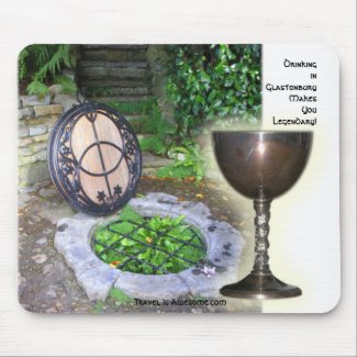 Drinking in Glastonbury Makes You Legendar... mousepad