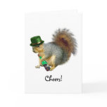Drinking Irish Squirrel Card cards