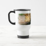 Drinking Lion Plastic Travel Mug