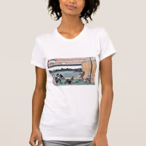 Drinking party at restaurant by Andō,Hiroshige t-shirts