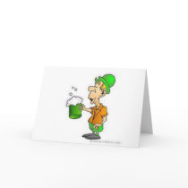 drinking st patricks design greeting card