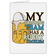 Drinking Team Rugby Card