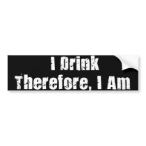 Drinking Thinker bumper stickers