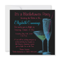 drinks bachelorette party invite fun simple classy