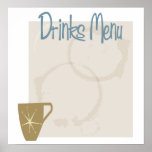 Drinks Menu Poster