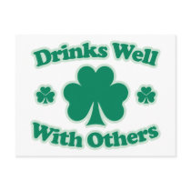 Drinks Well With Others Postcards