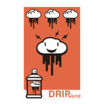 Drip World Orange posters