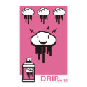 Drip World Pink posters