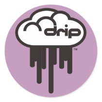 Driplogo in Black n' Purple stickers