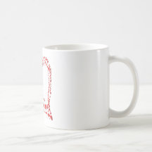 dripped heart coffee mug