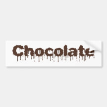 Dripping Chocolate Bumper Stickers