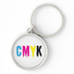 Dripping CMYK keychains