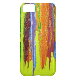 Dripping Colors Abstract Art Design Gifts Cover For iPhone 5C