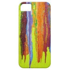 Dripping Colors Abstract Art Design Gifts iPhone 5 Cover