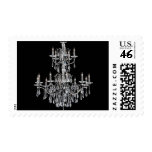 dripping crystal chandeliers stamp