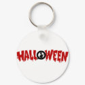 dripping halloween in text-key chain keychains