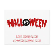 dripping halloween text-party invite postcards by spootakular dripping halloween text-party invite postcards