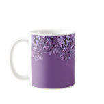 Dripping Purple Lilacs Border Mug
