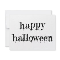 Drippy Blood Happy Halloween invitations
