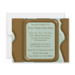 Drips - Chocolate Mint Custom Invitation