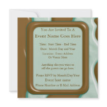 Drips - Chocolate Mint Custom Invites