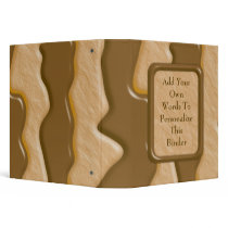 Drips - Chocolate Peanut Butter 3 Ring Binder