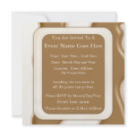 Drips - Milk Chocolate and White Chocolate Custom Invitations