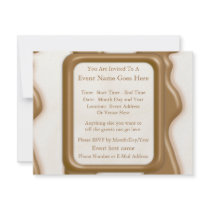 Drips - Milk Chocolate and White Chocolate Custom Announcements