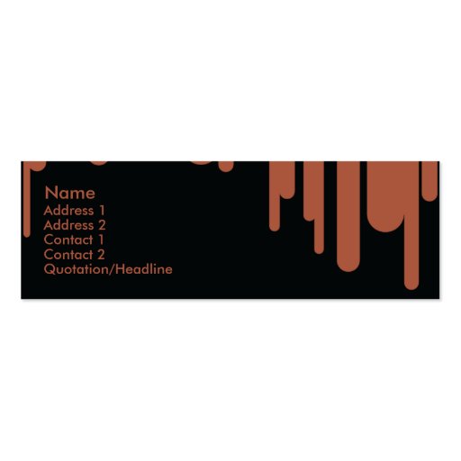 Drips - Skinny Business Cards (front side)