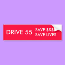 DRIVE 55 - bumper stickers - Customized bumper stickers by Horseshoes3 DRIVE 55 - bumper stickers - Customized bumper stickers