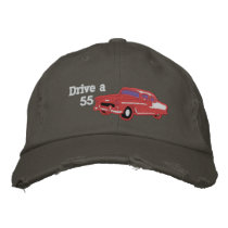 Drive a 55 embroidered hats