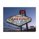 Drive Carefully Las Vegas Postcards