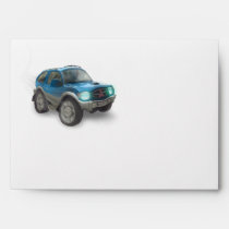 car, crazy, fun, funny, miscellaneous, Envelope with custom graphic design