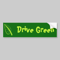 Drive Green bumper stickers