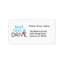 Drive Safely Address Labels