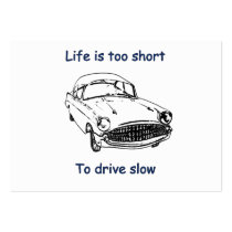 Drive Slow Life Is Short Business Card Templates