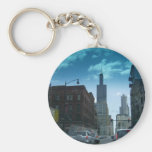 Drive Through Downtown Chicago Key Chains