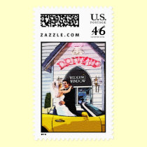 Drive Up Wedding stamps