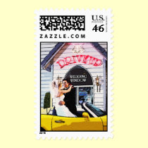 Drive Up Wedding stamps