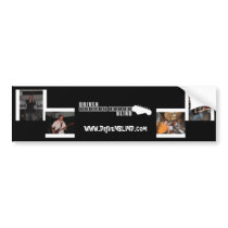 DRIVEN BLIND BUMPER STICKER bumper stickers