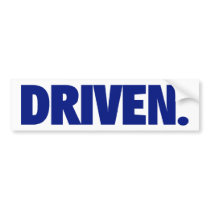 DRIVEN. Bumper Sticker